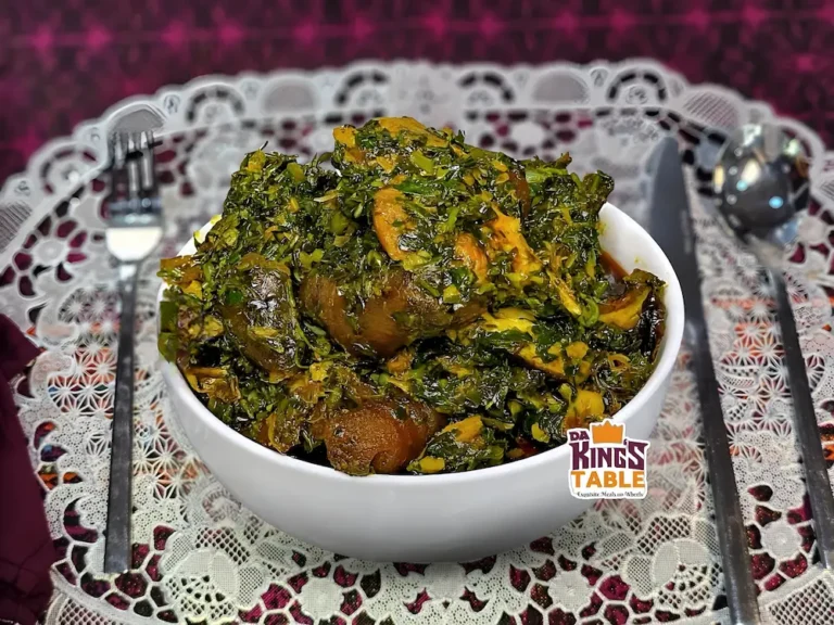 Vegetable Soup and swallow choice